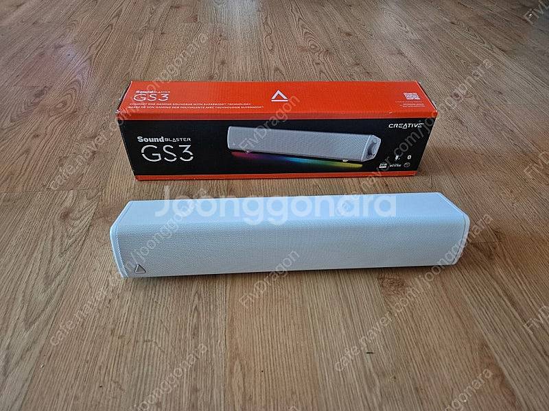 사운드 블라스터 gs3 화이트 스피커바--0