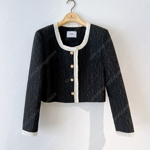 쟈니헤잇재즈 자카드 블랙 자켓