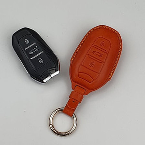 푸조 신형 New 308 408 3008 신형 이태리 베지터블가죽 키케이스 키커버 [상품촬영용 제작상품]