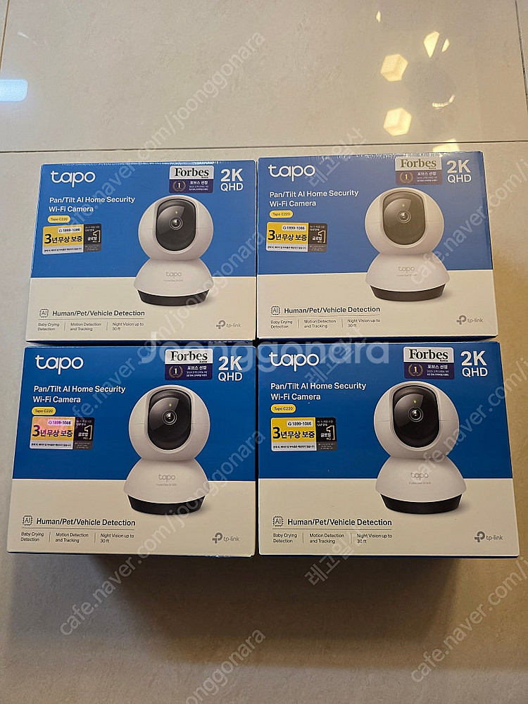 박스 미개봉 티피링크 400만화소 QHD 원격회전 홈캠...--0