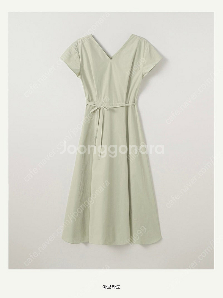 시에 SIE 이클립스 캡 슬리브 드레스 새상품 (아보카도)--0