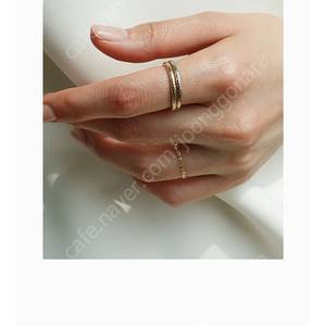 18k 반지 2개