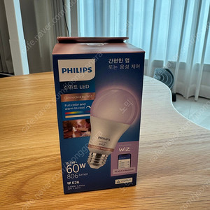 새제품) 필립스 위즈 컬러 앰비언스 LED 스마트 전구