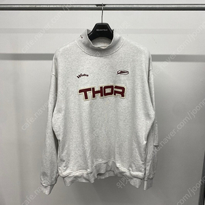 남성용 Thor x Woden x Sense 모크넥 로고 스웻셔츠 맨투맨