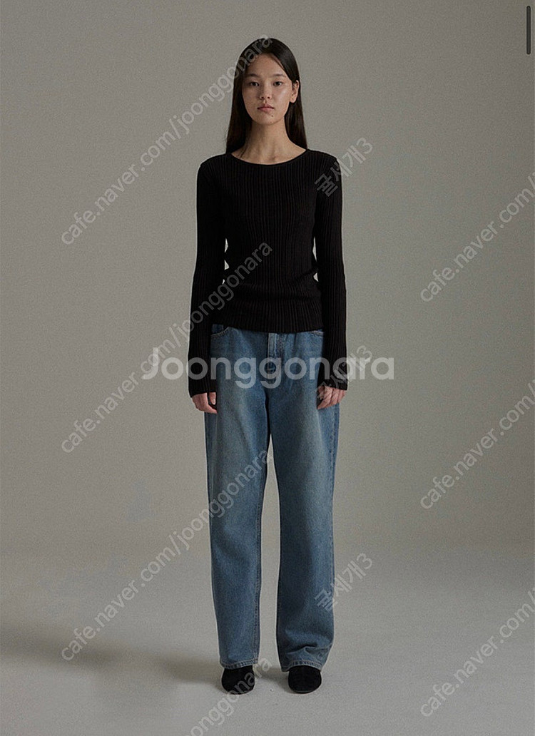 망고매니플리즈 LIEN BOAT NECK KNIT--0