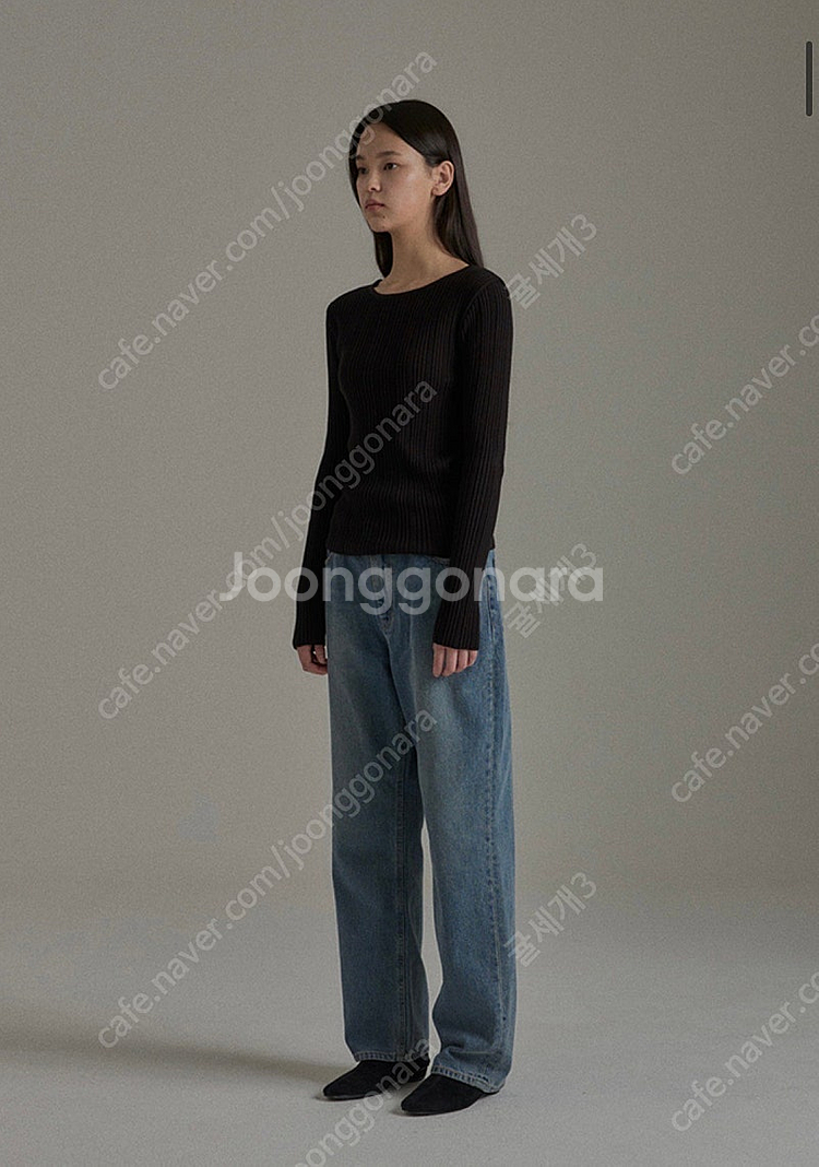 망고매니플리즈 LIEN BOAT NECK KNIT--1