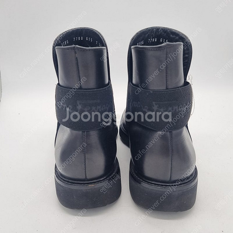 살바토레 페라가모 로고 밴딩 부츠 블랙 남성 260mm...--6