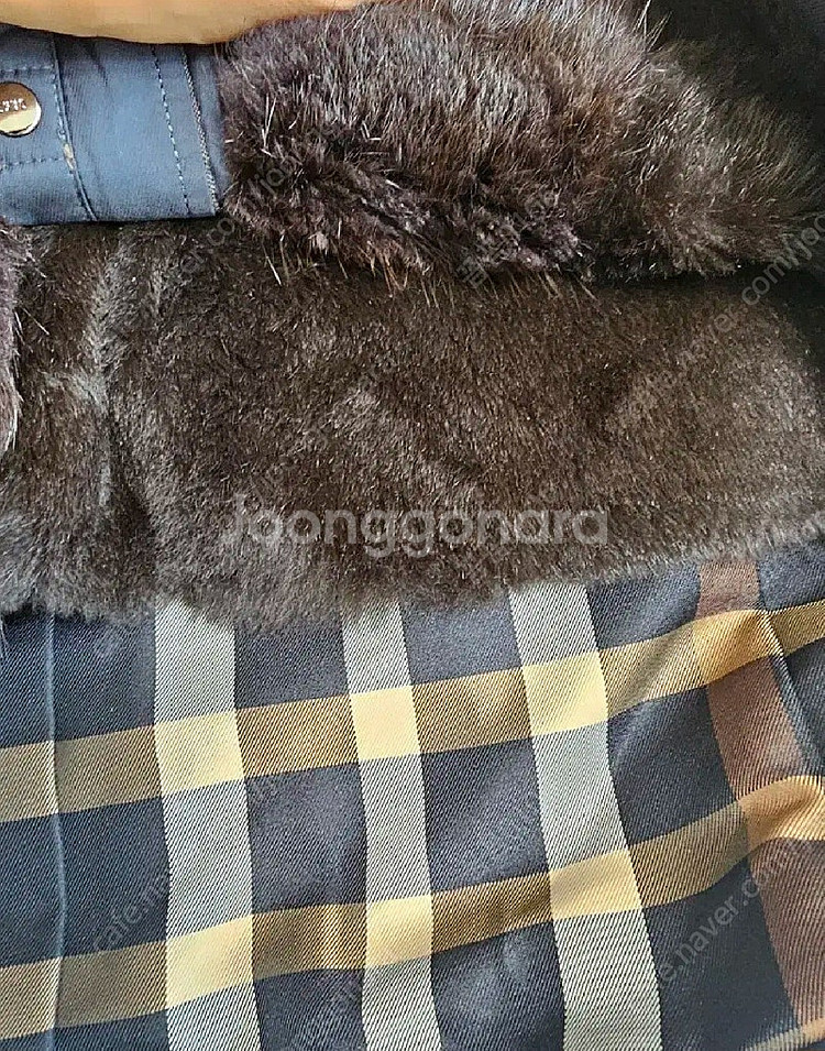[정품]닥스 천연모피 하프 남성 코트(95)--7