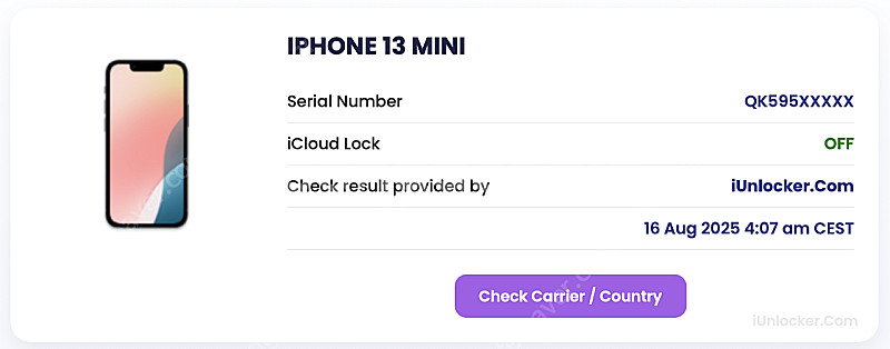 아이폰 13 미니 미드나이트 128GB 부품용--3