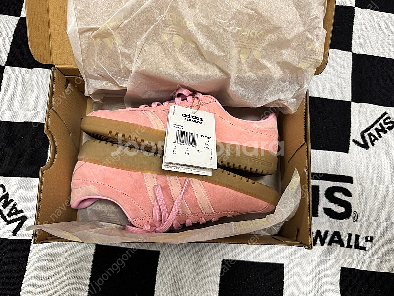 아디다스 버뮤다 핑크 225사이즈--6