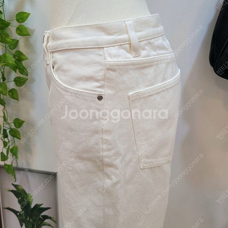 마시모두띠 버튼클로징 화이트 데님 팬츠--3