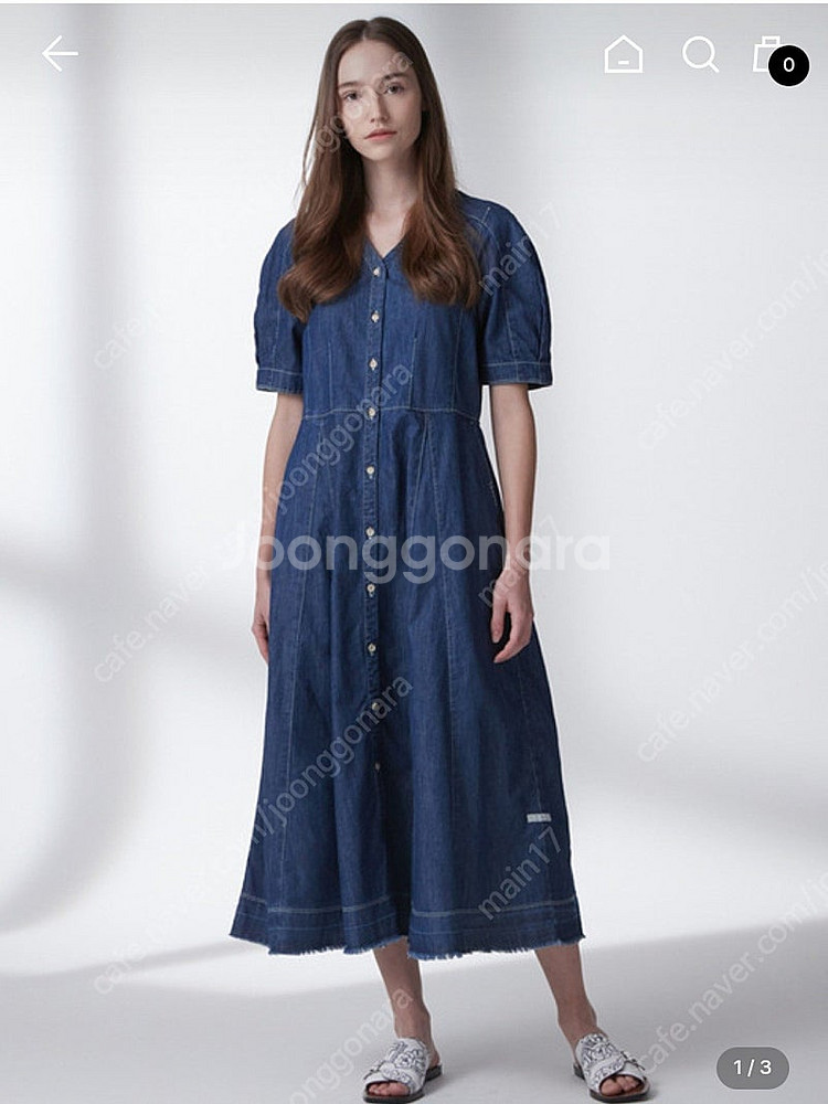 써스데이아일랜드 데님 원피스--0