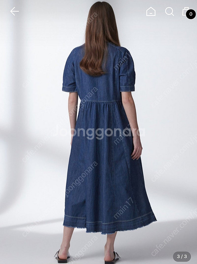 써스데이아일랜드 데님 원피스--2