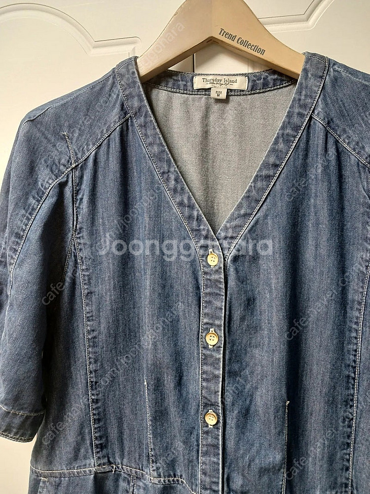 써스데이아일랜드 데님 원피스--4