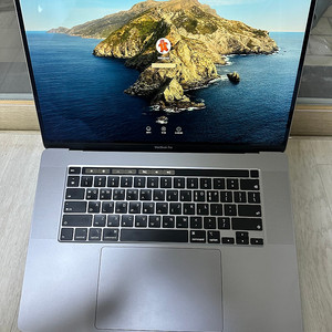 맥북프로 2019 16인치 터치바 스페이스그레이 i7 16GB 512GB SSD 앱포함