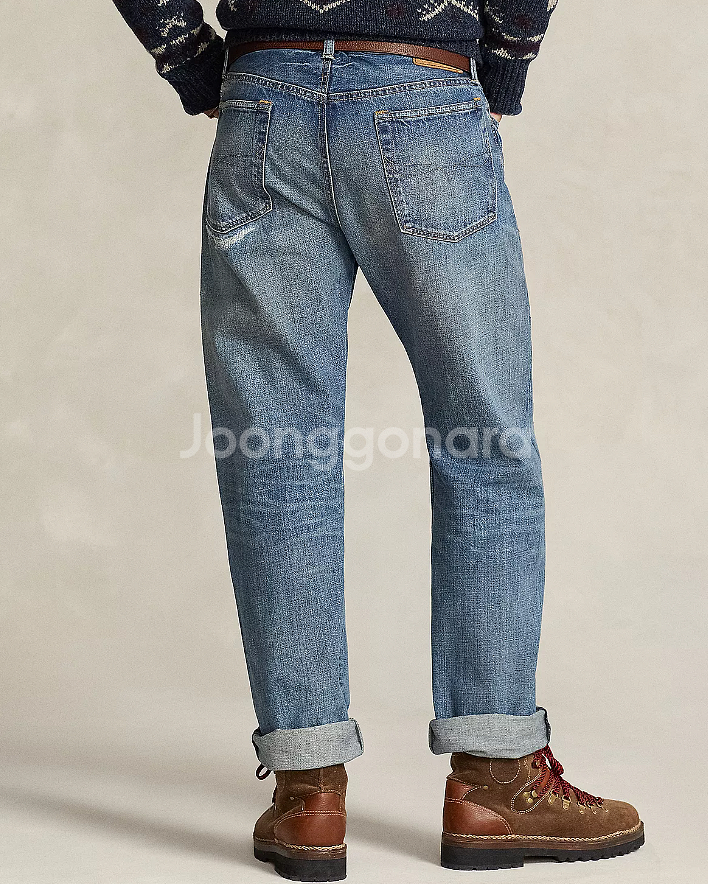 폴로 클래식핏 디스트레스트 데님 / 워크데님 / 청바지...--3
