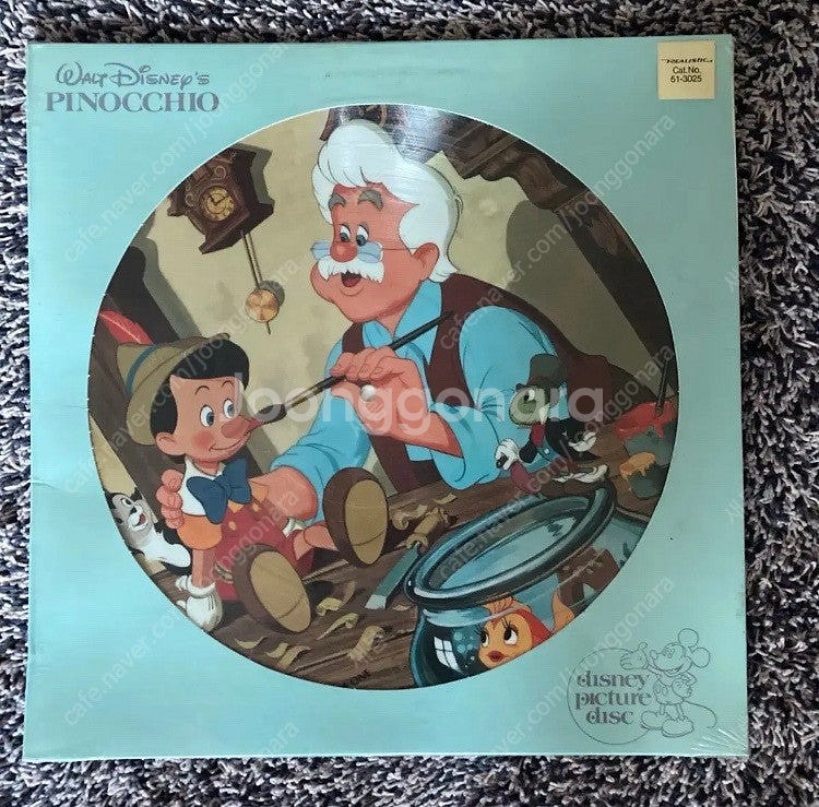 디즈니 피노키오 바이닐 lp 픽처디스크--0