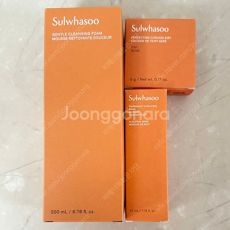 설화수 클렌징폼 + 여운팩 + 미니 쿠션 - 택포--0