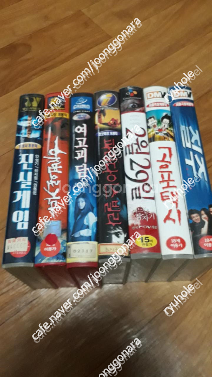 판매]비디오테입-한국영화10매일괄로만24만(공포택시,여...--0