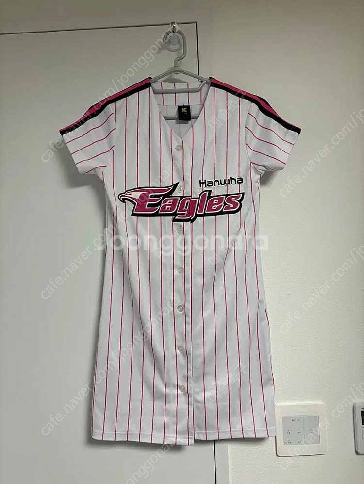 한화이글스 핑크 원피스 유니폼 90--0