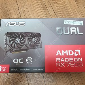 부산 양산-ASUS 라데온 RX7600 8G 팝니다