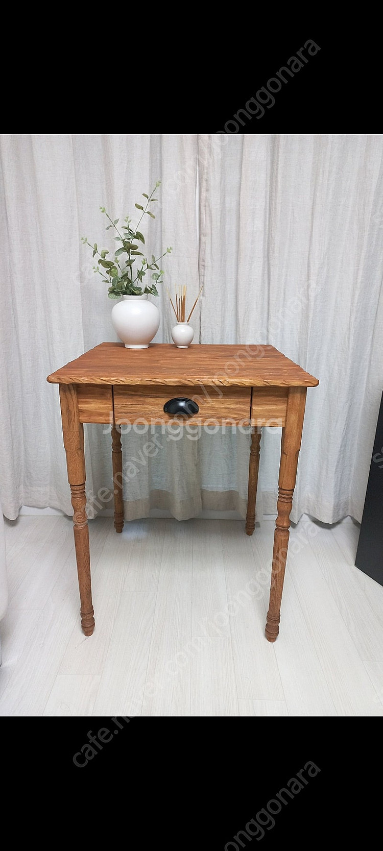 안킴랩 러스틱고재테이블60×60,티크원목스툴의자 일괄--0