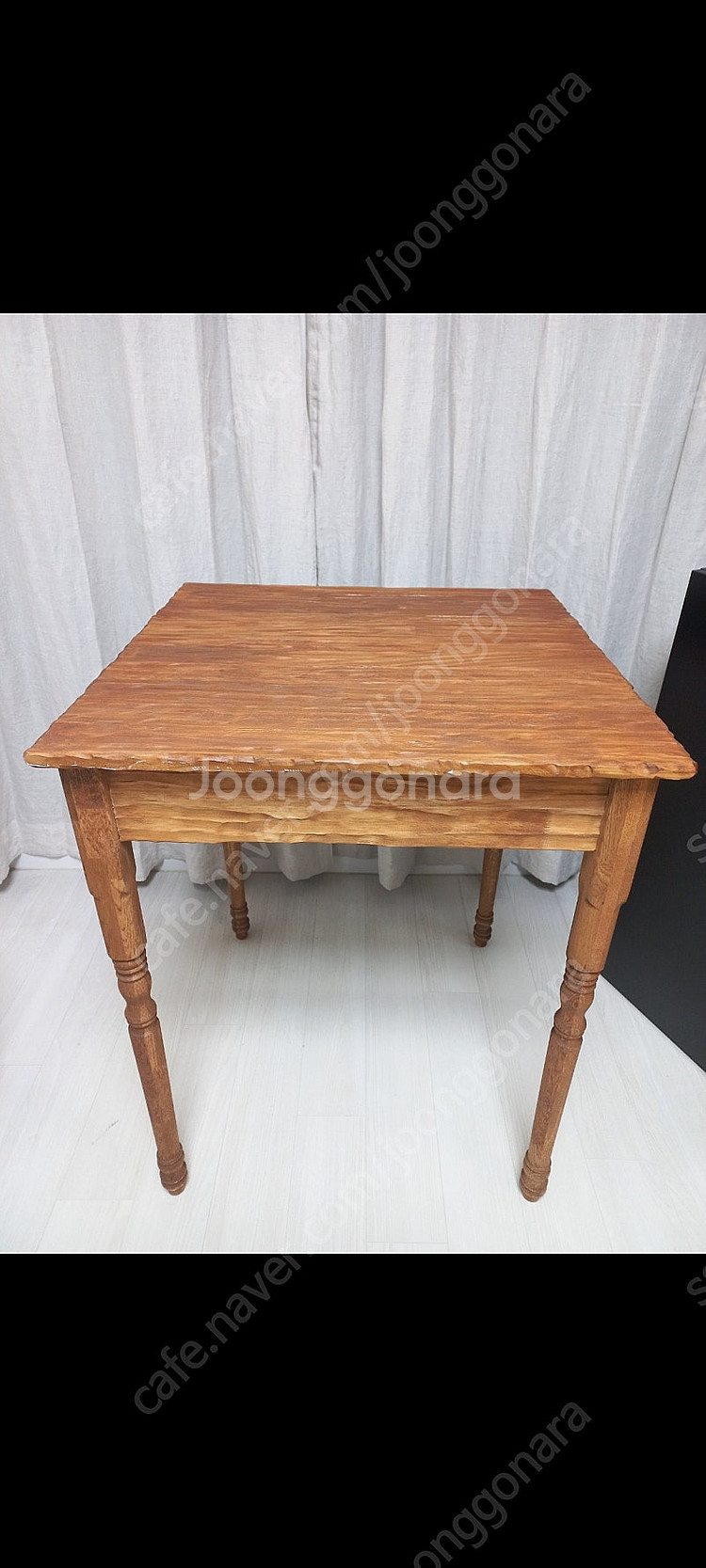 안킴랩 러스틱고재테이블60×60,티크원목스툴의자 일괄--5