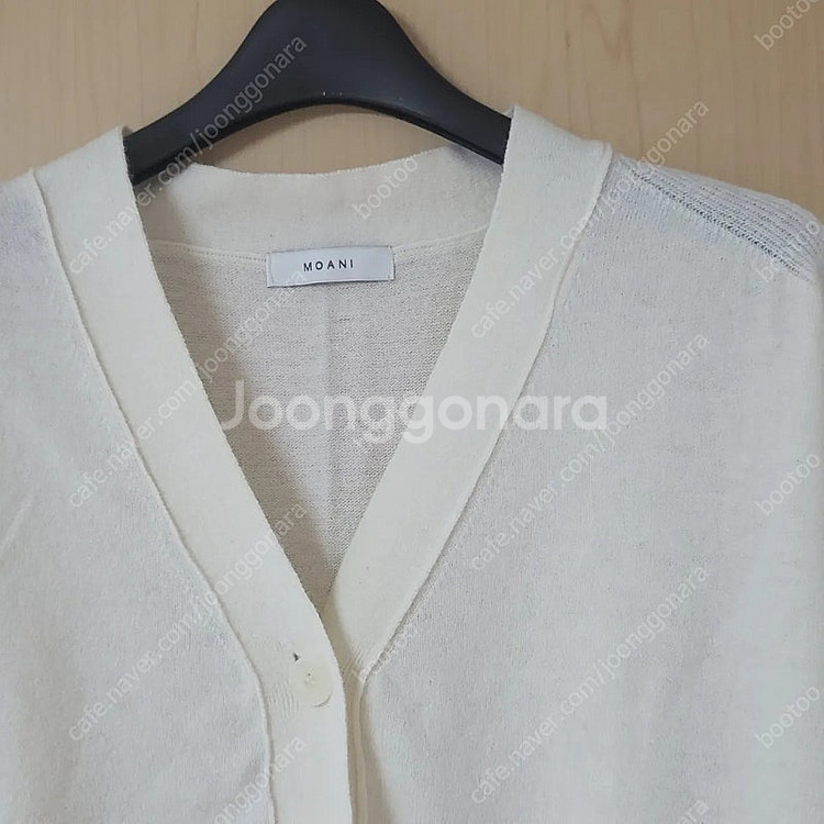 새상품) 모아니 캐시미어 울 끌레르 포켓 브이넥 가디건...--9