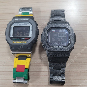 가격인하 카시오 dw-5610mt, gw-m5610bc 시계 두점 팝니다