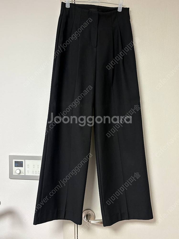 45번가 ONE 핀턱 블랙 와이드 팬츠--0