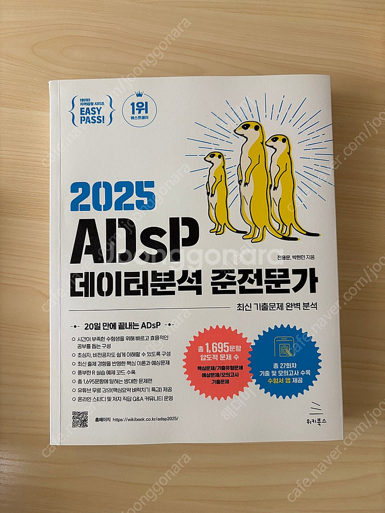 이지패스 미어캣 2025 ADsP 데이터분석 준전문가--0