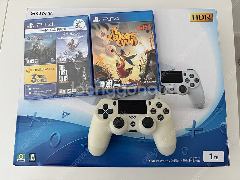 PS4 화이트 1TB(메가팩), 잇테이크투,정품듀얼쇼크...--0