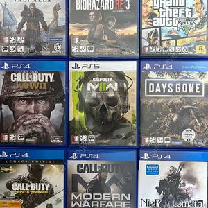 PS4/플스4/PS5/플스5 데이즈 곤, 니어 오토마타, 어쌔신 크리드 발할라, 콜 오브 듀티 인피니티 워페어 레거시 에디션, 모던워페어 리부트, 월드워2, WW2, GTA5