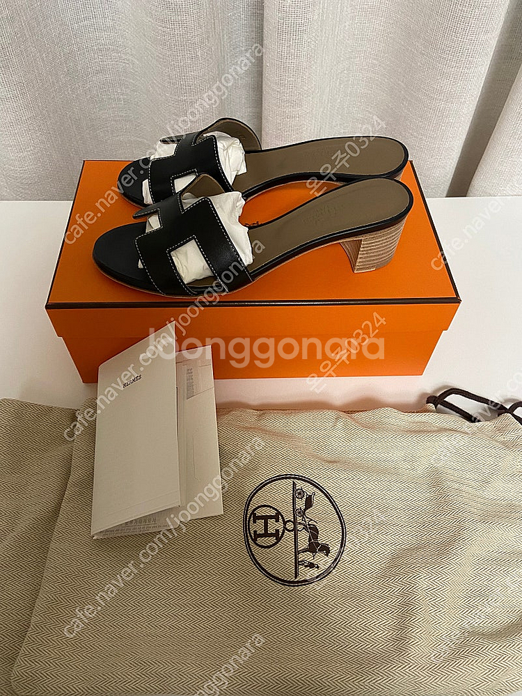 에르메스 오아시스 블랙 35.5 새상품--0