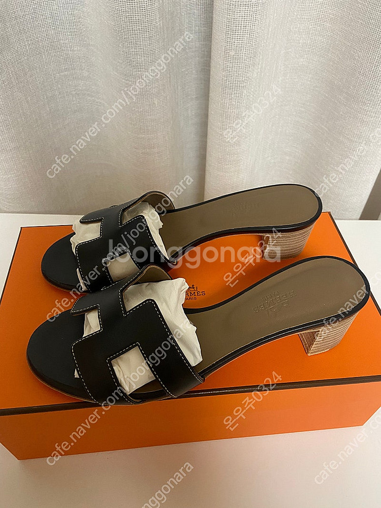 에르메스 오아시스 블랙 35.5 새상품--1