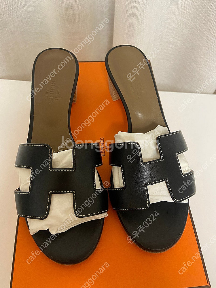 에르메스 오아시스 블랙 35.5 새상품--2