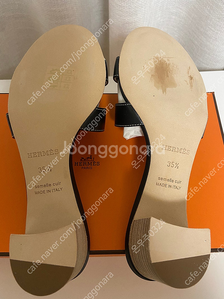 에르메스 오아시스 블랙 35.5 새상품--4