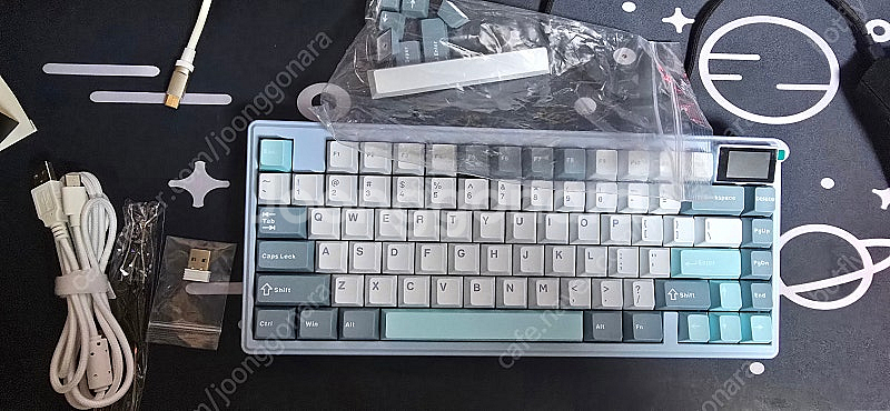 풀알루미늄 게이밍 유무선 기계식 키보드 XVX K75 ...--1