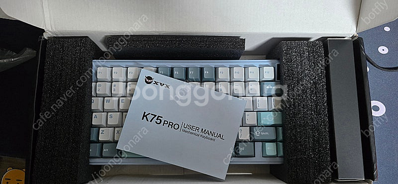 풀알루미늄 게이밍 유무선 기계식 키보드 XVX K75 ...--5