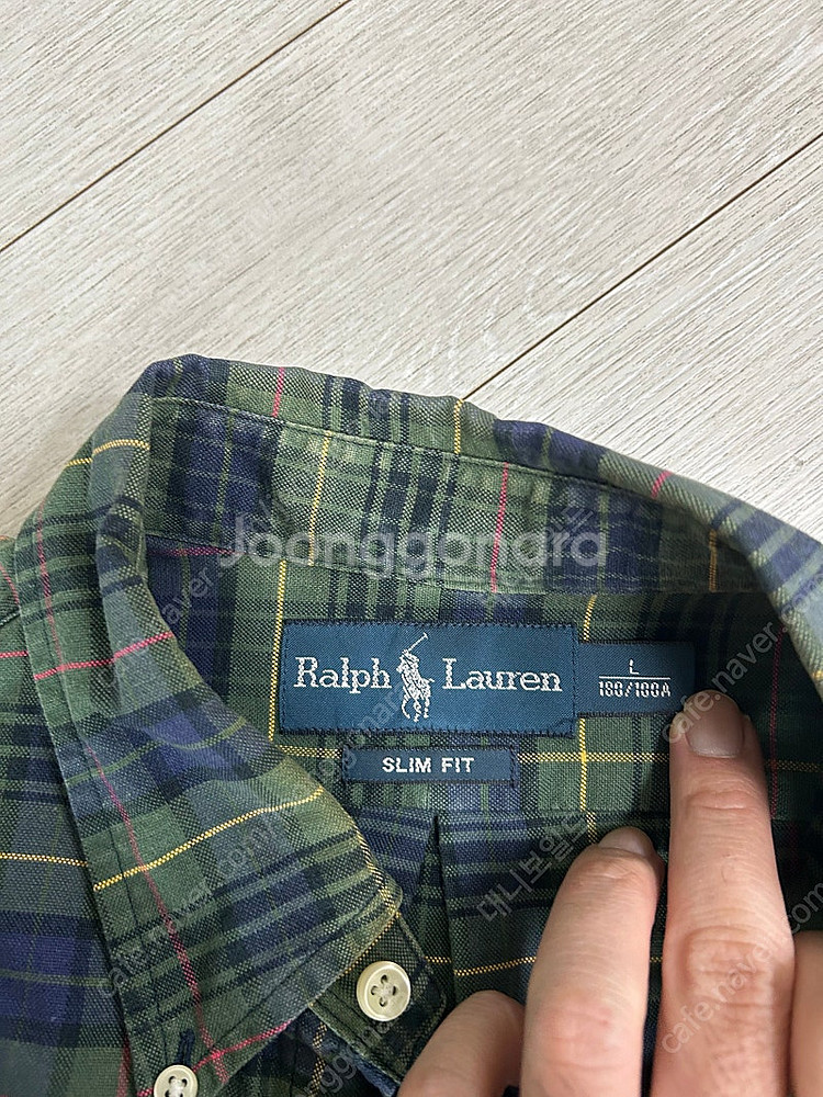 폴로 랄프로렌 블랙와치 패턴 체크 남방 셔츠 팝니다--1