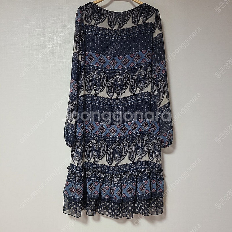 에스닉패턴 네이비 원피스--1