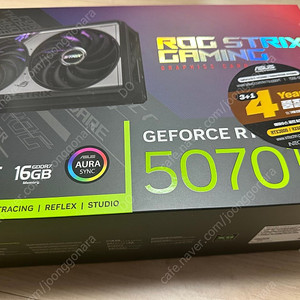 ASUS ROG STRIX 지포스 RTX 5070 Ti OC D7 16GB 인텍앤컴퍼니