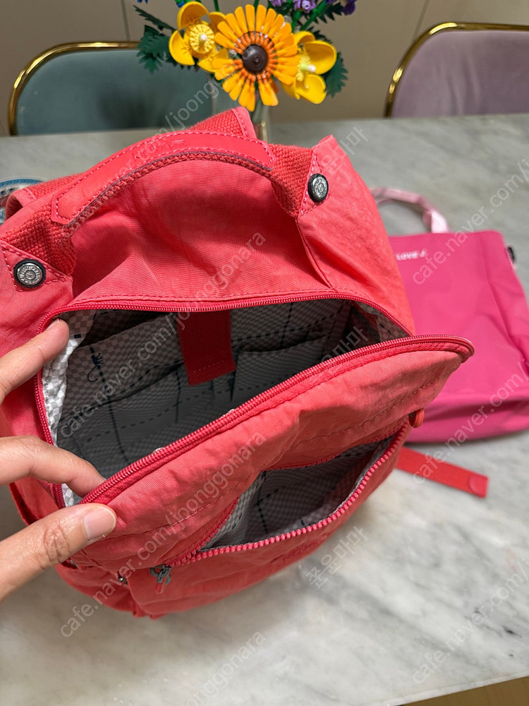 초등 키플링 가방 백팩+아이러브제이 보조가방--2