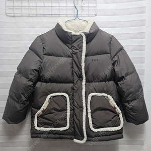 닥스 키즈 브라운 숏패딩 다운점퍼 사이즈 120(7y)