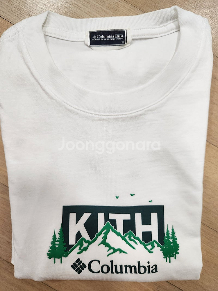 키스X컬럼비아/ 랜드스케이프 클래식 로고티셔츠/ XS사...--4