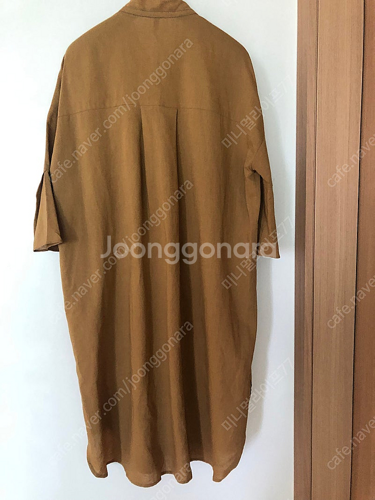 베네통 린넨 인견 리본 로브 셔츠 원피스 자켓 하객룩 ...--4