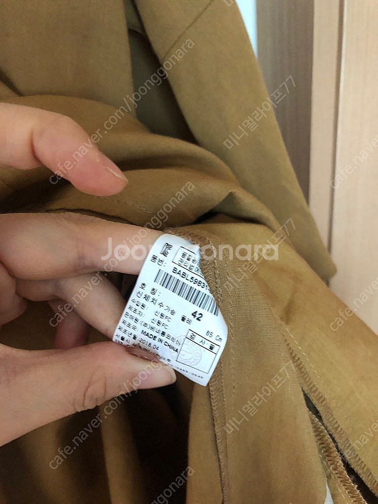 베네통 린넨 인견 리본 로브 셔츠 원피스 자켓 하객룩 ...--8