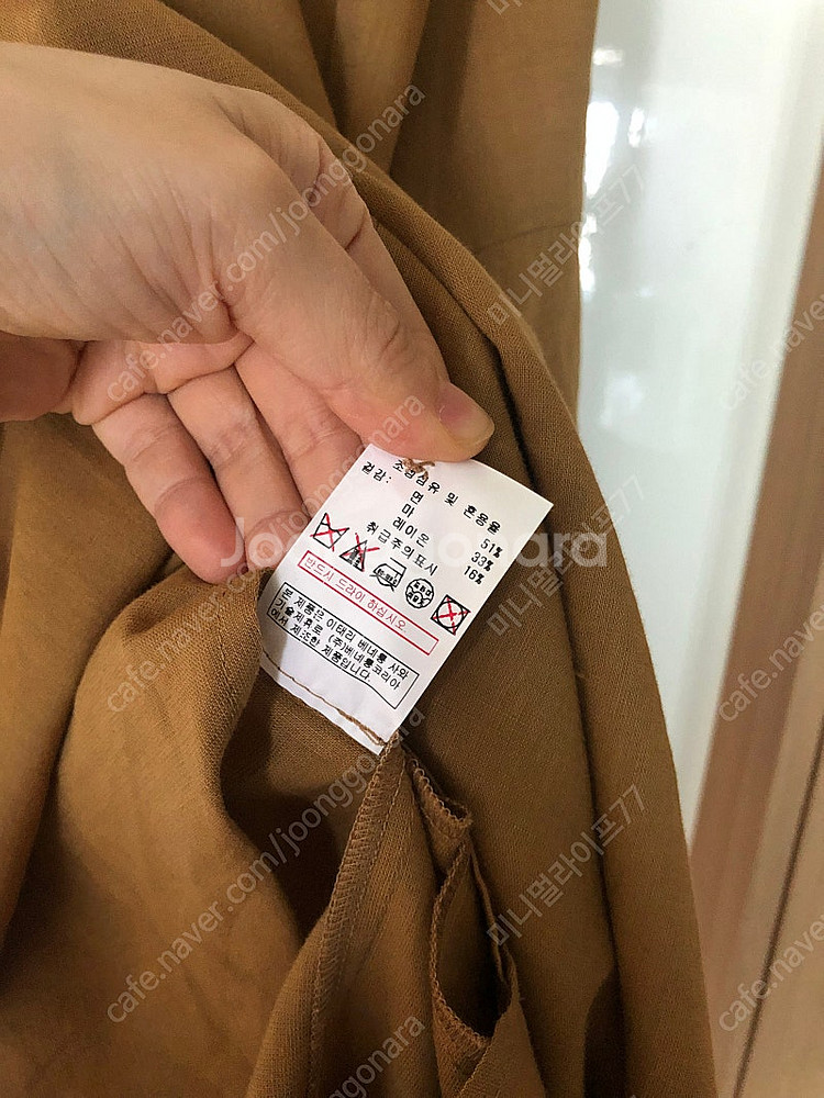 베네통 린넨 인견 리본 로브 셔츠 원피스 자켓 하객룩 ...--9