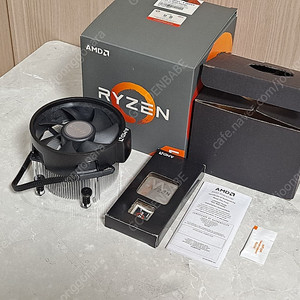 [인증회원/업자아님/개인임] 라이젠 2600X CPU+구리심 정품쿨러+미개봉+스티커 써멀구리스 포함 CU알뜰택배비포함/GS25 편의점 반값택배비 포함 3.9만원 급처