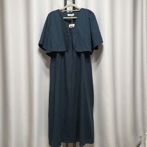 (새상품) 로미스토리 셋업 린넨 반팔 자켓 뷔스티에 원피스 투피스 빅사이즈 택포28000원~~~~